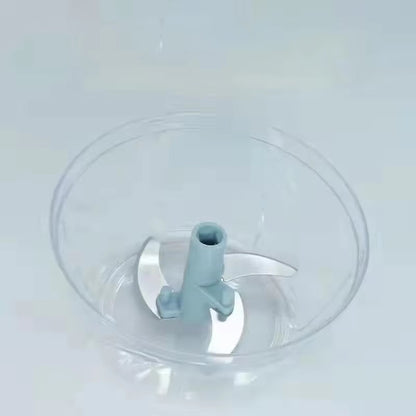 Home Kitchen Manual Ginger Grinder Garlic Mud Splasher Multifunctional Vegetable Cutter Handheld Meat Grinder Modern Minimalist 500ml 3 blade blue