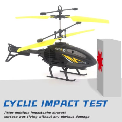 Watch Wrist Hand Controlled Induction Aircraft Impact Resistant Helicopter with Lighting Rechargeable Mini RC Drone Color:Yellow