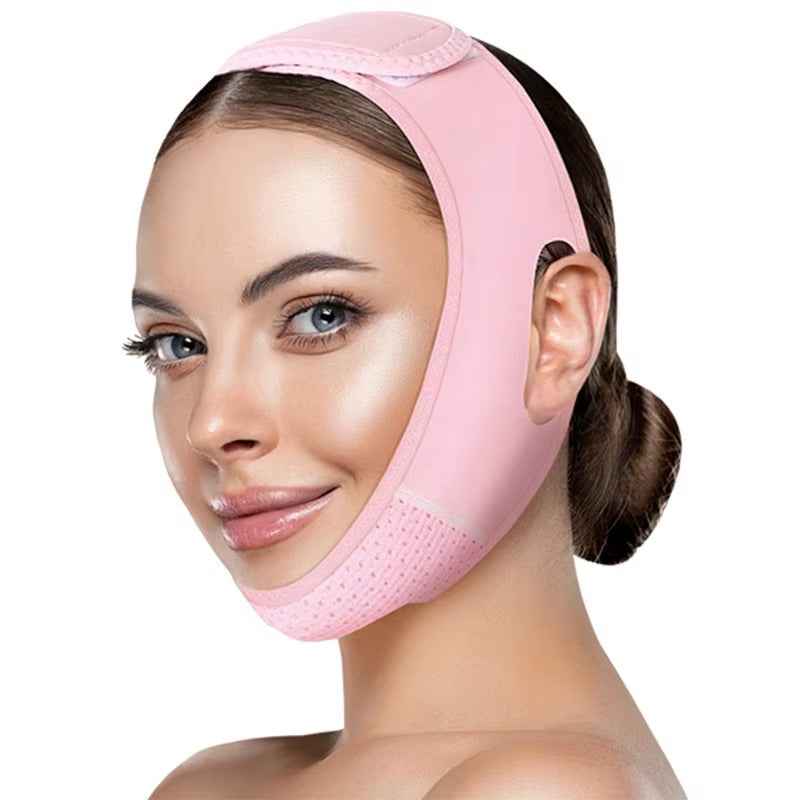 V-line face strap for jawline firming and contouring