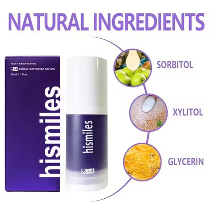 Purple Whitening Toothpaste Deep Cleaning Stain Removal Dentifrice Freshing Breath Oral Care Essentials for Home Daily Life 30ml