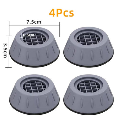 4pcs Anti Vibration Feet Pads Rubber Legs Slipstop Silent Skid Raiser Mat For Washing Machine Support Dampers Stand Accessor