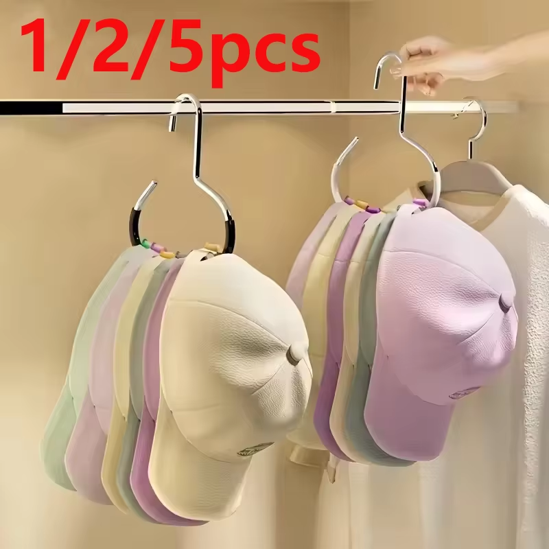 2pcsVersatile Manganese Steel Round Hook - Perfect for Hats, Ties, Scarves & Bags, Strong Load-Bearing, Non-Deformable