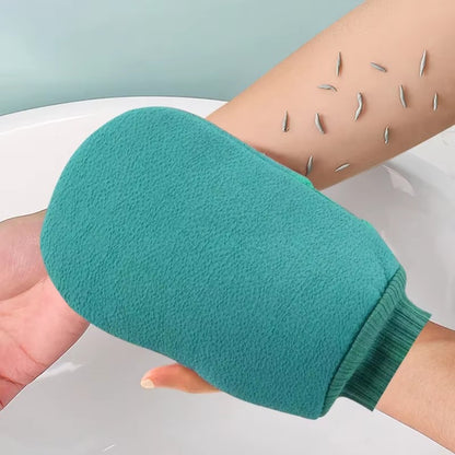 1PC Scrub Exfoliating Gloves For Shower Cleaning Scrub Mitt Rub Dead Skin Body Brush Towel SPA Foam Body Massage Color: green