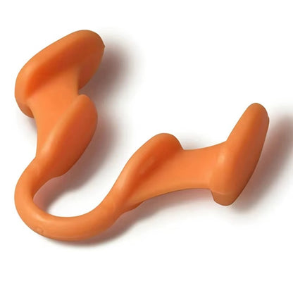 2pcs Mini Stop Snoring Device Silicone Elastic Nose Clip Anti-Snoring Supplies To Prevent Snoring Good Sleep Orange