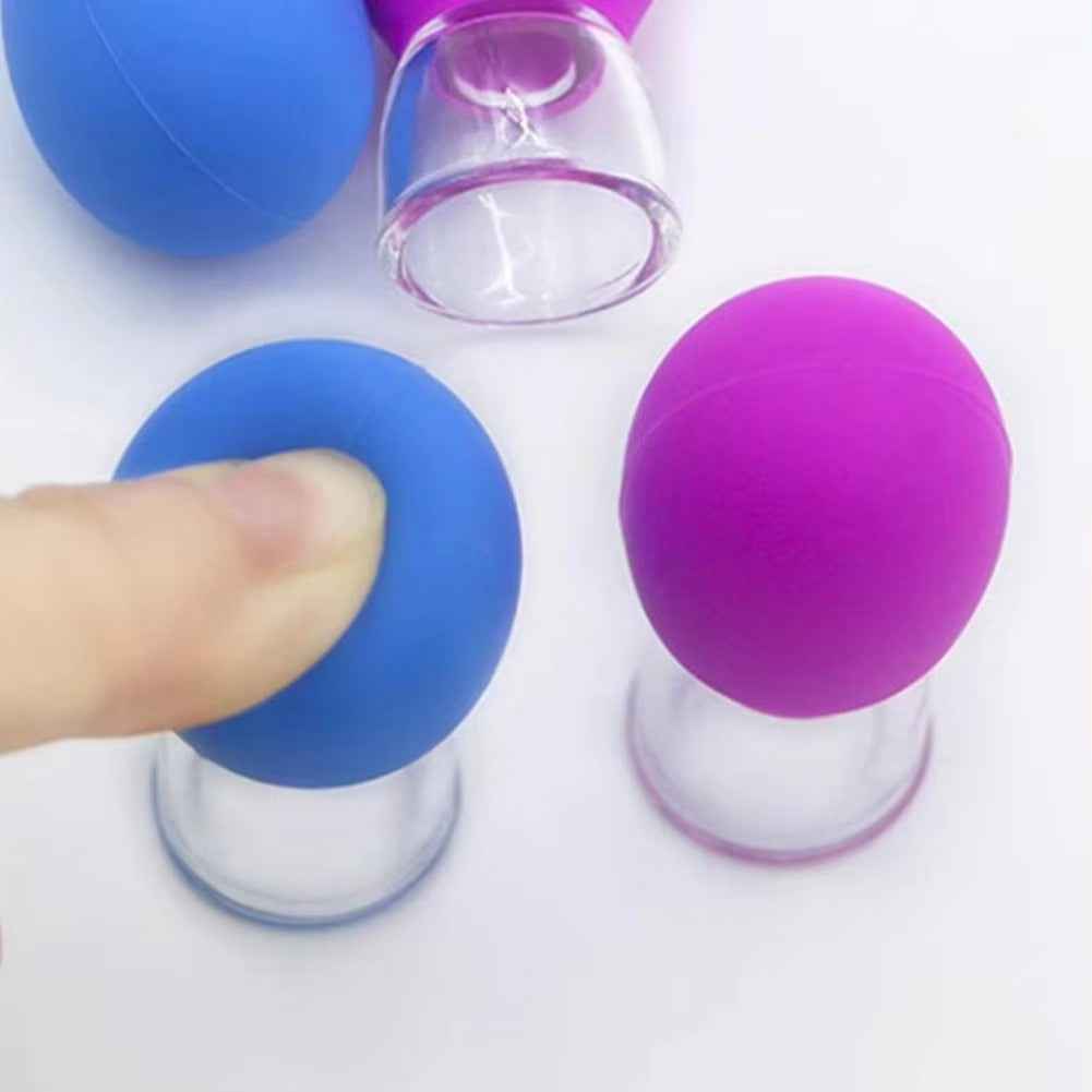 Silicone facial cupping set colour options