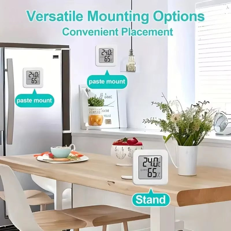 Indoor Mini Temperature and Humidity Meter, Bedroom Temperature Meter, Portable Electronic Digital Display, Humidity and Tempera