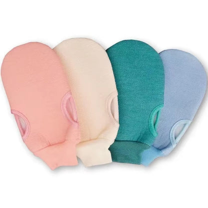 1PC Scrub Exfoliating Gloves For Shower Cleaning Scrub Mitt Rub Dead Skin Body Brush Towel SPA Foam Body Massage Color: green