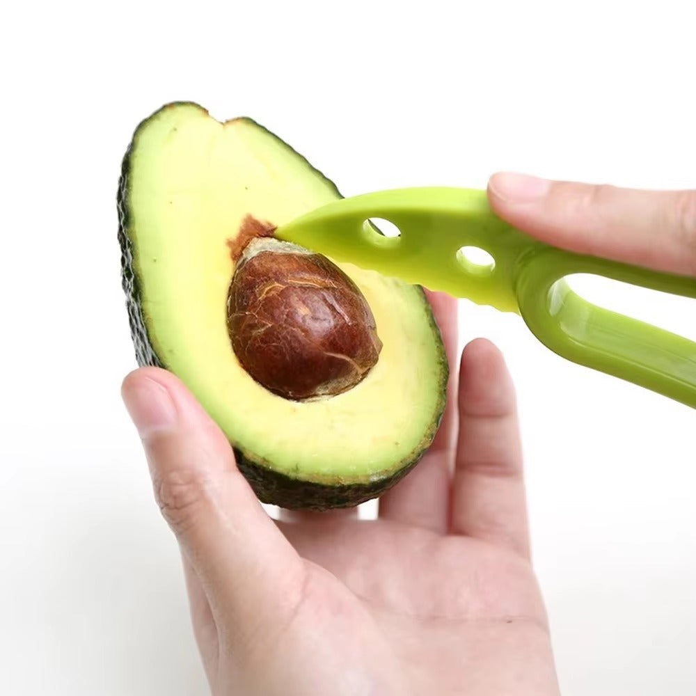 1PC Avocado Peeler Avocado Cutter Fruit Peeler Pulp Cutter Plastic Knife Kitchen Vegetable Tool