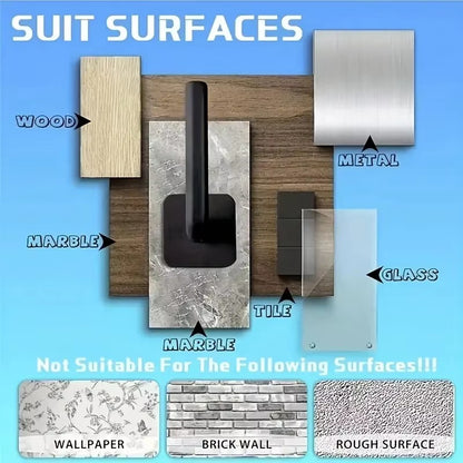 2PCS No punching Strong paste hook Shelf Hat rack Adhesive hook