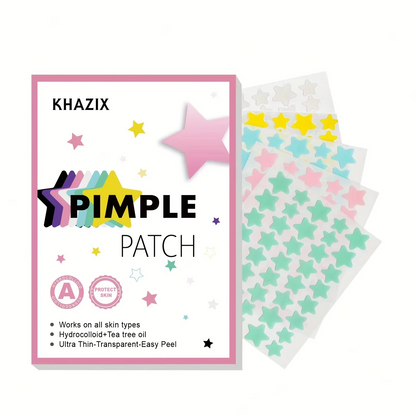 40 pieces of blue-color star acne patches, facial acne patches, concealer acne patches, and pimples patches, ultra-thin.