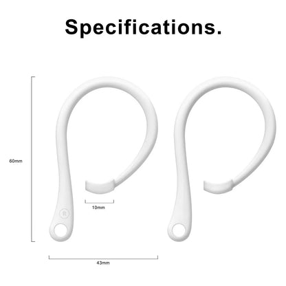 White Bluetooth Earphone Silicone Earhook For Airpods 1/2 Pro Earpods Loop Clip Headset Ear Hook Replacement Headphone Accessories