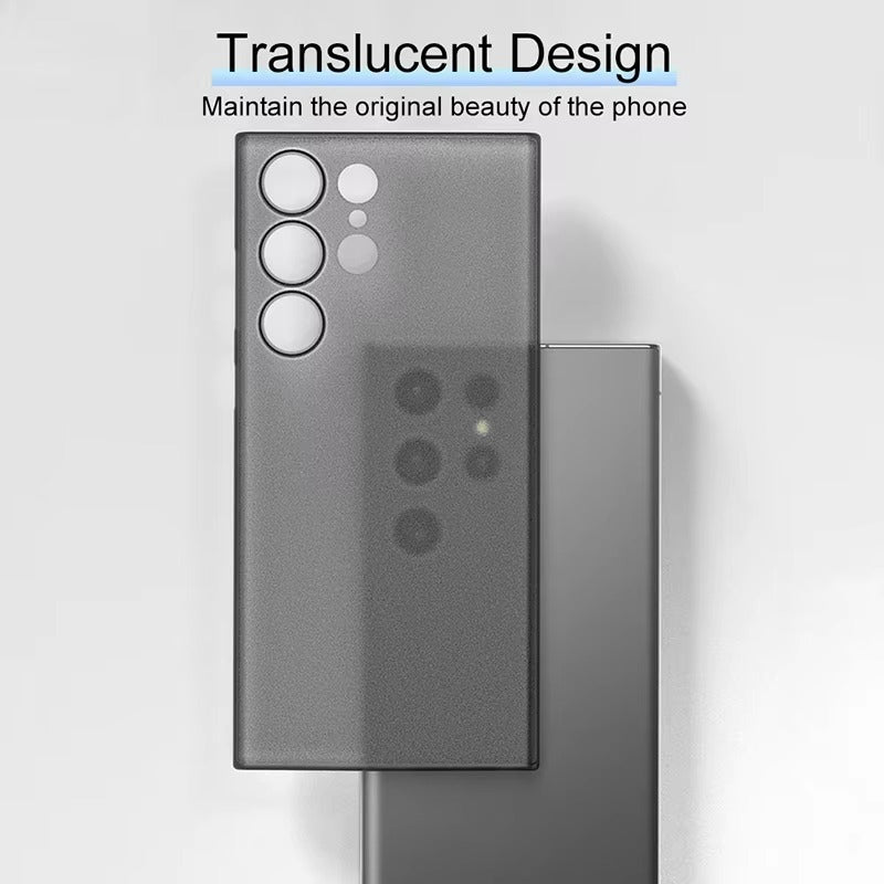 UltraThin 0.3mm shockproof transparent Outer case For Samsung Galaxy S25 Ultra Plus Solid Color Clear Frosted Matte PP Case