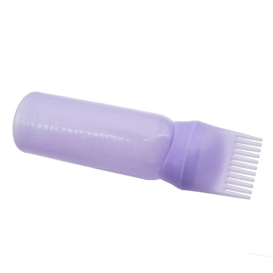 1 Color Salon Hair Oil Applicator Bottle Professional Hairdressing Dyeing Comb Bottles Barbershop Hairdresser Coloring Supplies