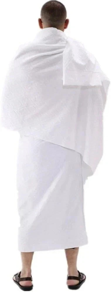 Ihram Clothing for Men Hajj & Umrah White Towel Set, Islamic Gift