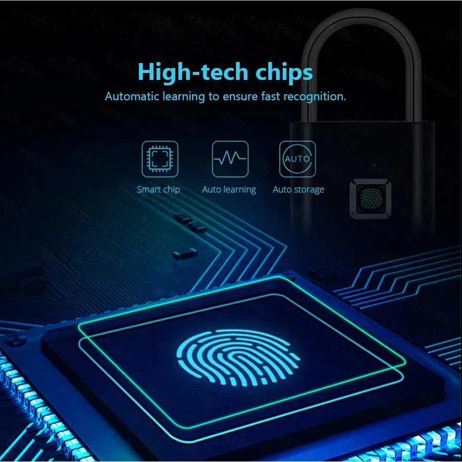 Fingerprint Smart Padlock – Keyless Waterproof Digital Lock